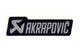 Sticker Akrapovic heat resistant 120x35mm