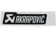 Sticker Akrapovic heat resistant 120x35mm black