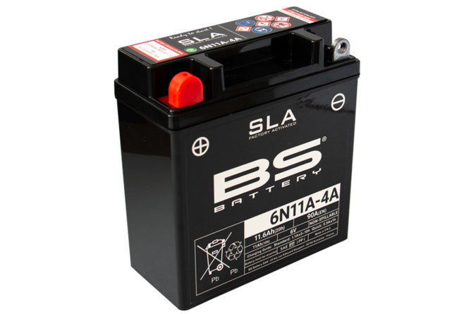 Battery SLA BS Battery 6N11A-4A 6V - 11,6Ah