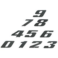 Racing Number Stickers black small (10cm)