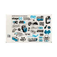 Sticker Set Stage6 A4 blue