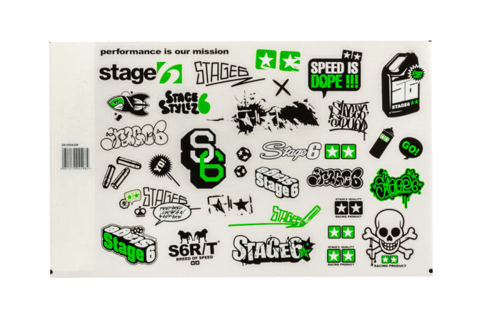Sticker Set Stage6 A4 green