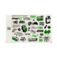 Sticker Set Stage6 A4 green