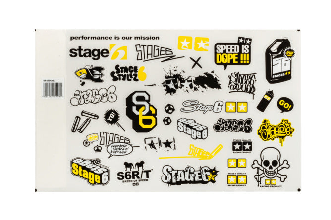 Sticker Set Stage6 A4 yellow