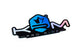 Sticker KRM Pro Ride hologram blue
