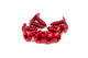 Fairing screws aluminum M4x12 red (x 10)