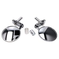 Mirror Set for handlebar ends chrome round