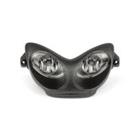 Twin Headlight Mask CAR GLASS Yamaha Aerox carbon look