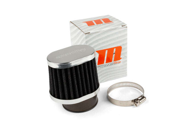 Air Filter offset Motoforce Racing type BMC 50mm PWK/VHST black / aluminium