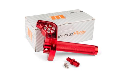 Quick Action Throttle MotoForce Racing CNC Aluminium Red