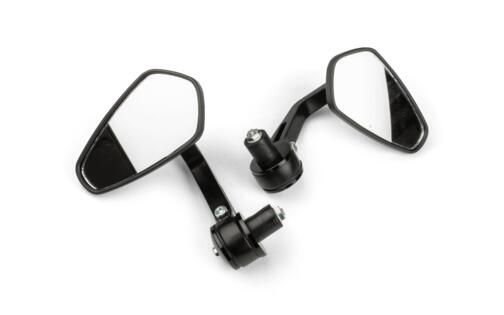 Mirror Set for handlebar ends aluminum black