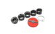Air Filter extra flat 28 - 43mm black / red