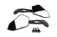 Mirror Set STR8 right + left road-legal black