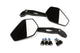 Mirror Set STR8 Street II M8/M10 adapter black
