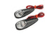 Indicators glue-on drop-shaped carbon / clear lens