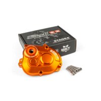 Gearbox Cover Stage6 R/T MK2 Piaggio with titanium bolts Orange