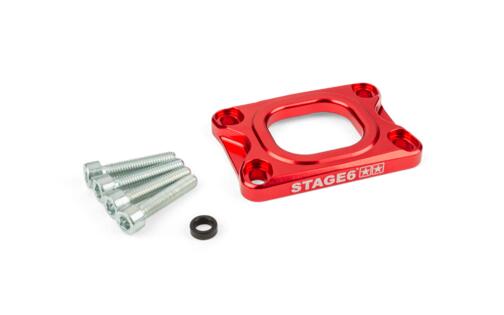 Base Plate intake manifold Stage6 360° AM6 / Derbi red