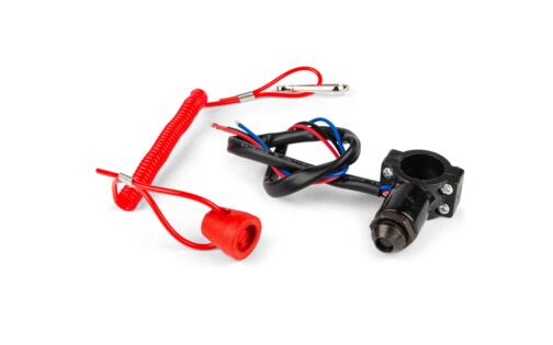 Kill Switch Racing STR8 red attached to handlebar