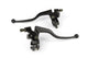 Brake Lever Set w/ mirror mount and brake light switch black