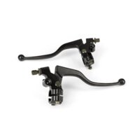 Brake Lever Set w/ mirror mount and brake light switch black