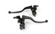 Brake Lever Set w/ mirror mount and brake light switch black