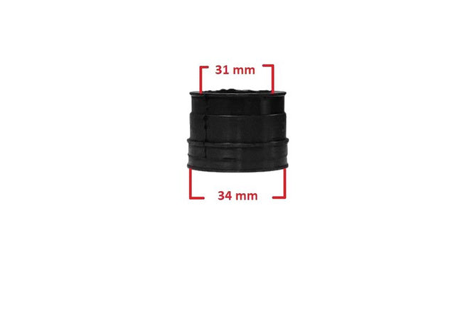 Intake Rubber 31 / 34mm straight