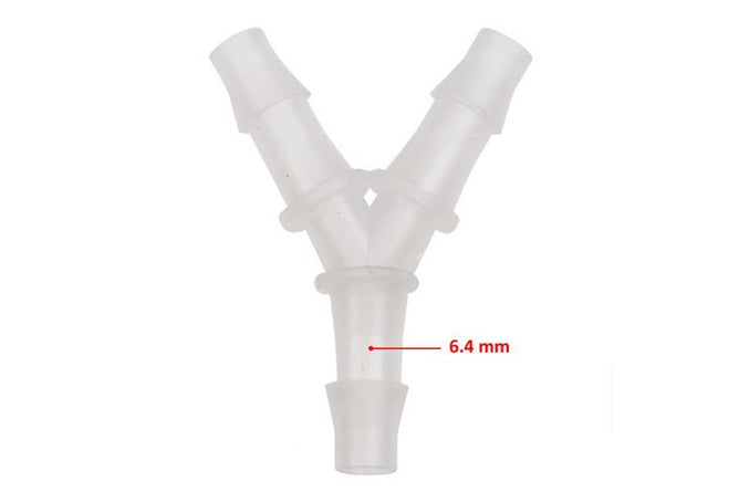 Hose Connector Y-piece – 6.4mm (x1)