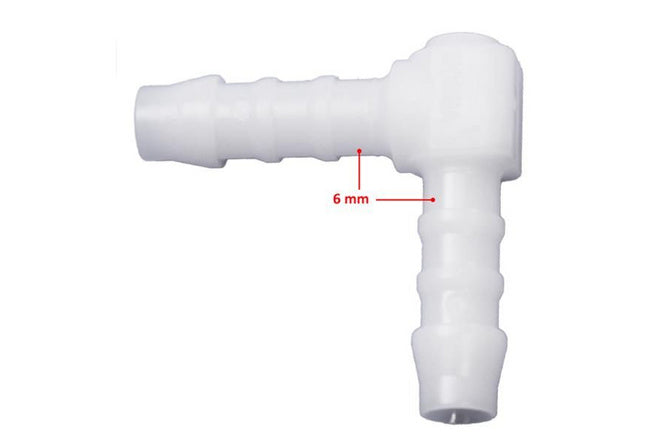 Hose Connector 90° – 6mm (x1)