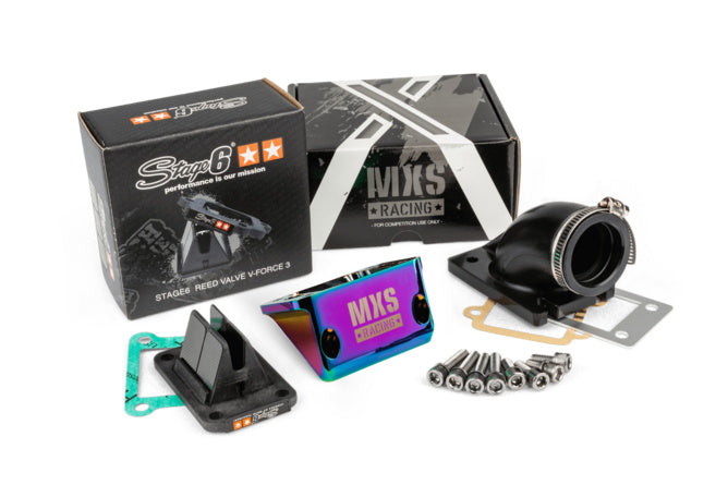 Big Valve Kit MXS Racing + reed valve Stage6 VForce 3 Minarelli vertical