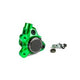 Front Brake Caliper CNC aluminium Stage6 Minarelli / Piaggio / Peugeot green