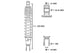 Shock Absorber 305mm Peugeot Kisbee / Streetzone