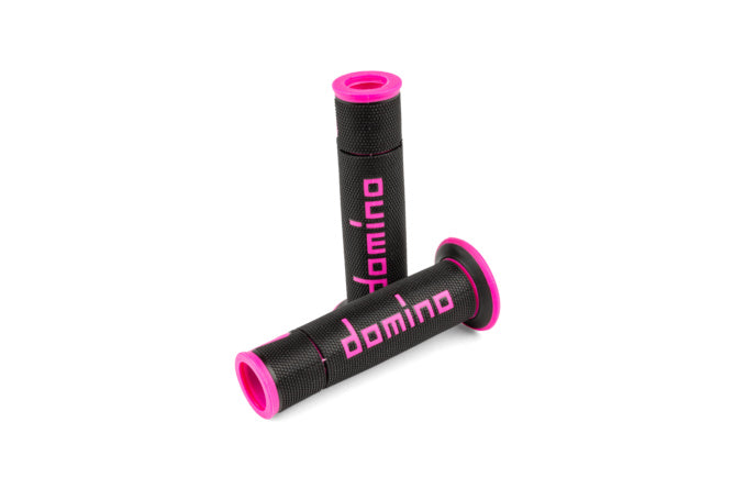 Grips Domino A450 On-Road Racing black / pink (Open End)