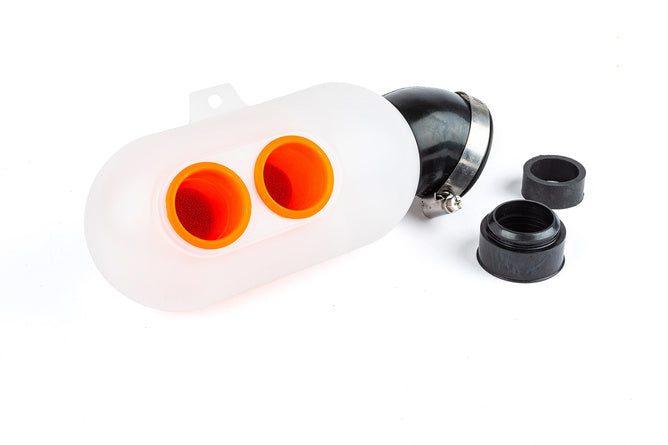 Karting Airbox d.35mm weiß / orange