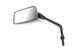 Mirror left matte black Groove D.8mm