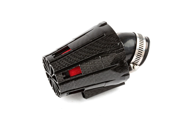 Air Filter STR8 E5 45° 35mm PHVA/PHBG carbon / red