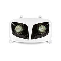Headlight Mask (twin) white / black Yamaha BW's after 2004