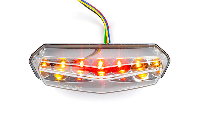 Tail Light w. indicators LED clear Lexus Derbi DRD / X-Race