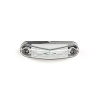 Tail Light Triangle universal white Lens with red LEDs (x6)