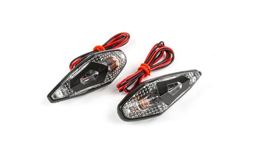 Indicators / Lamps glue-on drop-shaped Wing black