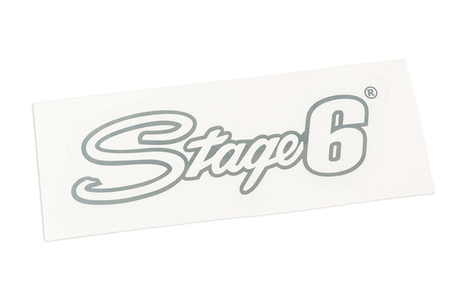 Sticker Stage6 logo 20x6cm silver