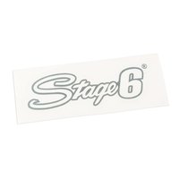 Sticker Stage6 logo 20x6cm silver