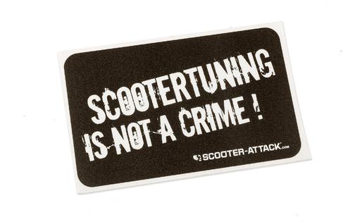 Sticker Scootertuning is not a crime black/ white
