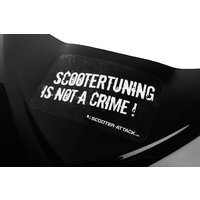 Sticker Scootertuning is not a crime black / white