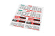 Sticker Sheet Aprilia Racing 25x20cm